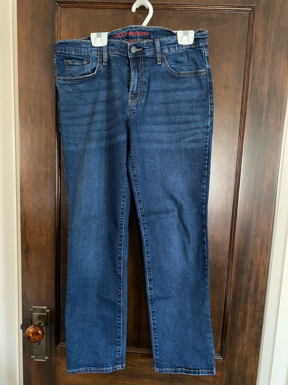 Lucky Brand Women's Deep Indigo Straight-Leg Jeans